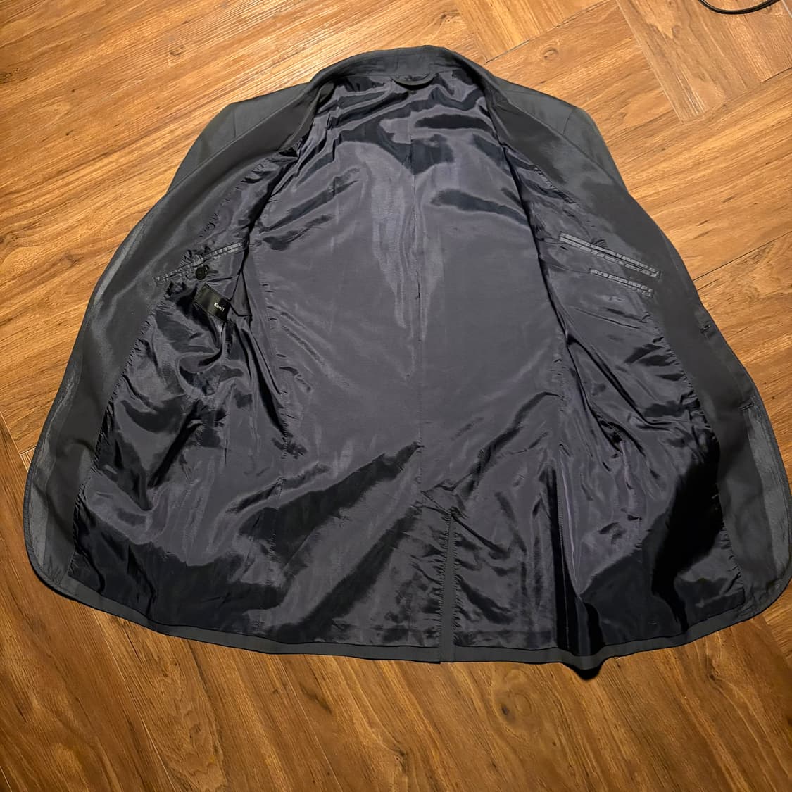 kemit contrast lapel wool silk blazer 상품이미지2