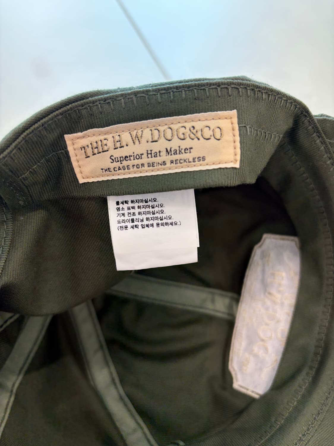 도그앤코 dog&co 밀리터리 볼캡 올리브 상품이미지5