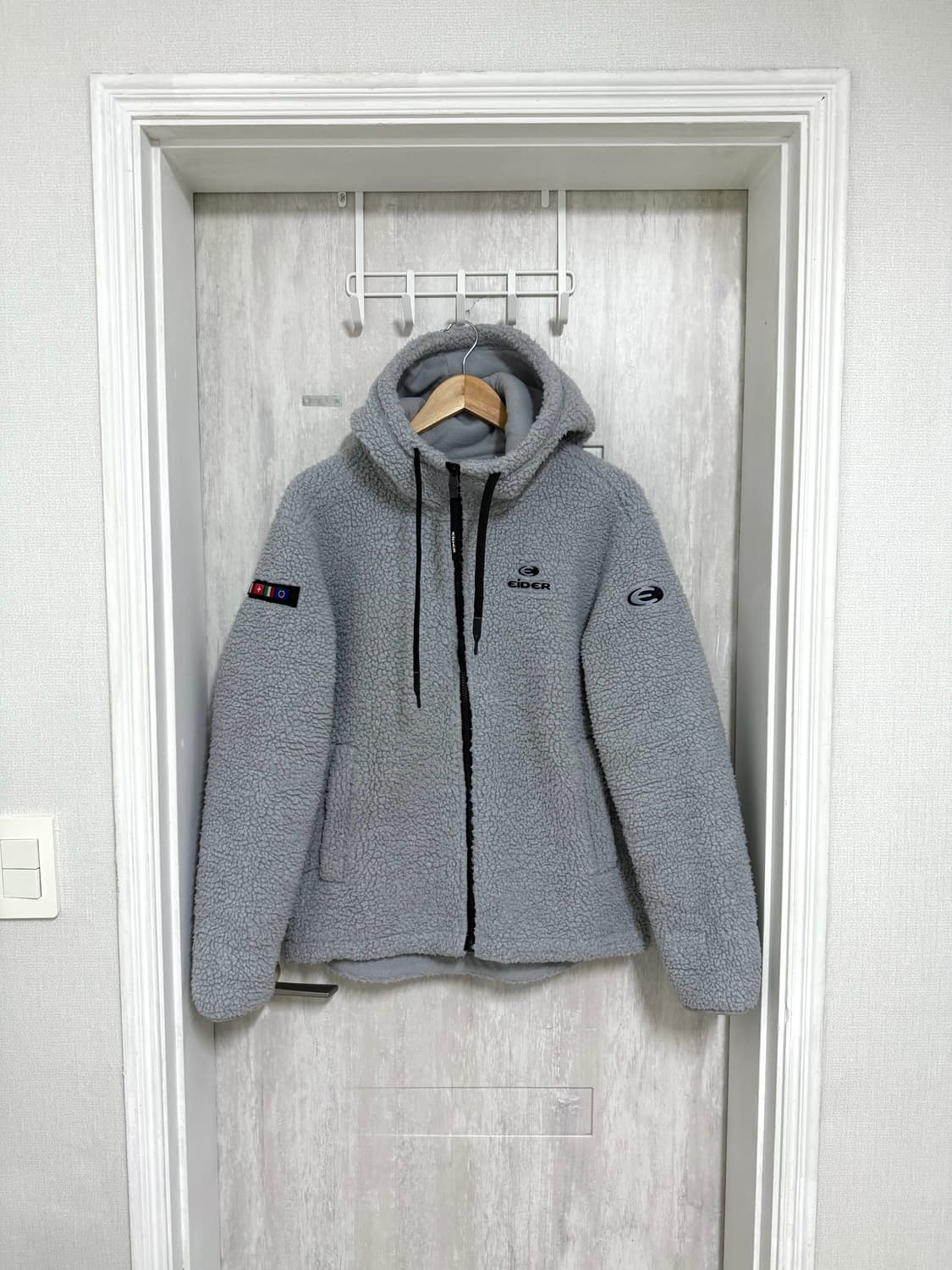 100 L / 아이더 스투키 뽀글이 후리스 자켓 쿨그레이 상품이미지1