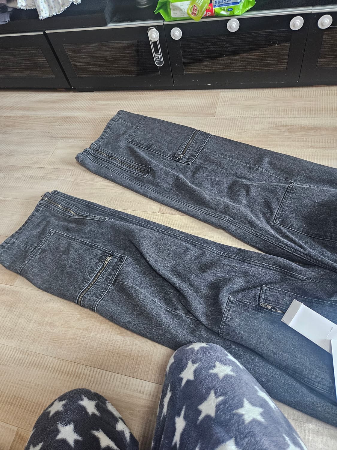 와이프로젝트 팝업진 흑청xs팝니다 상품이미지5