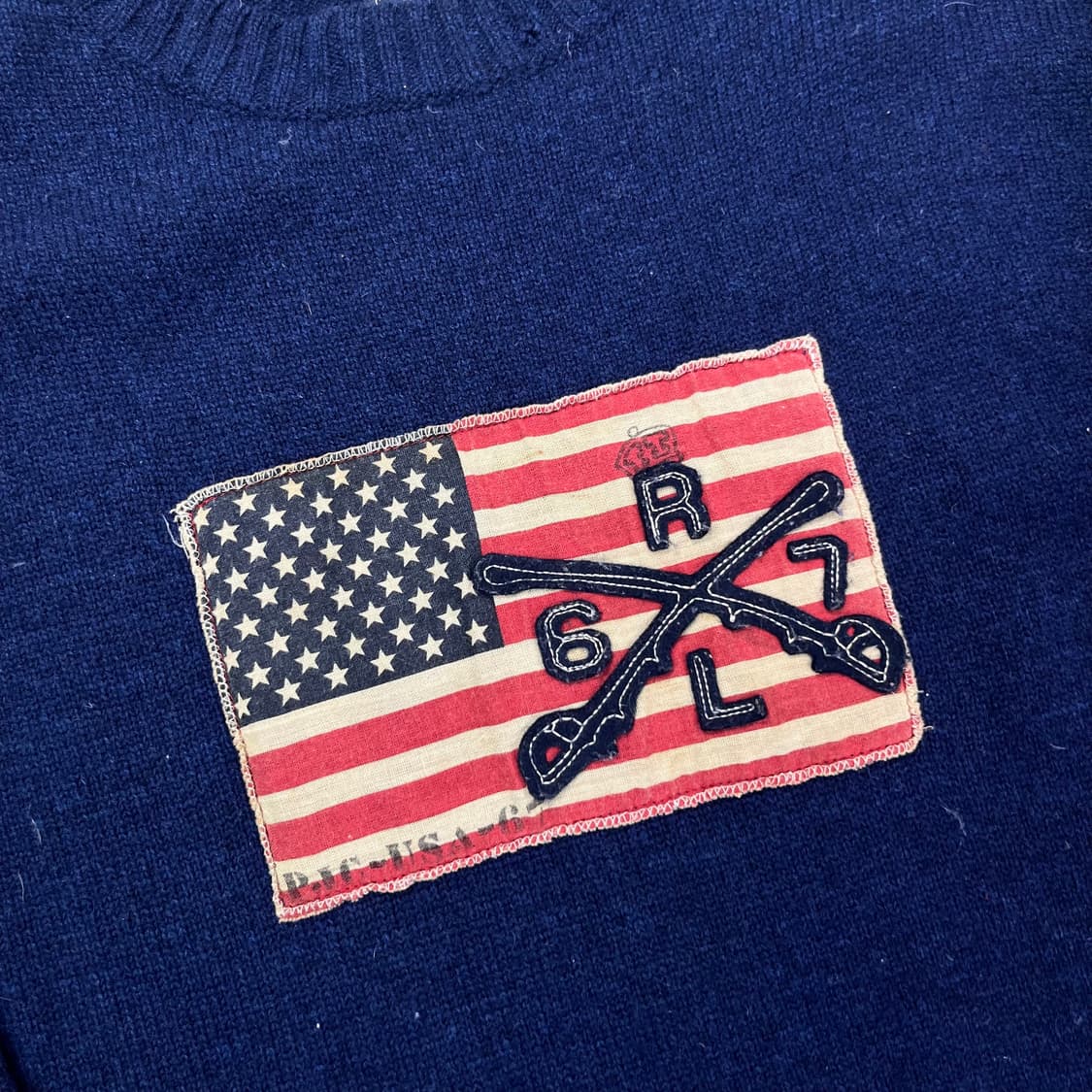 95 폴로 랄프로렌 진스 성조기 니트 상품이미지2