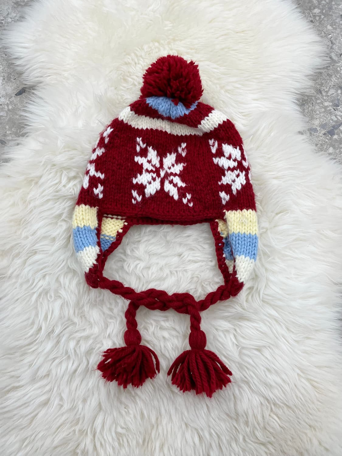 레드 노르딕 이어플랩  비니 상품이미지6