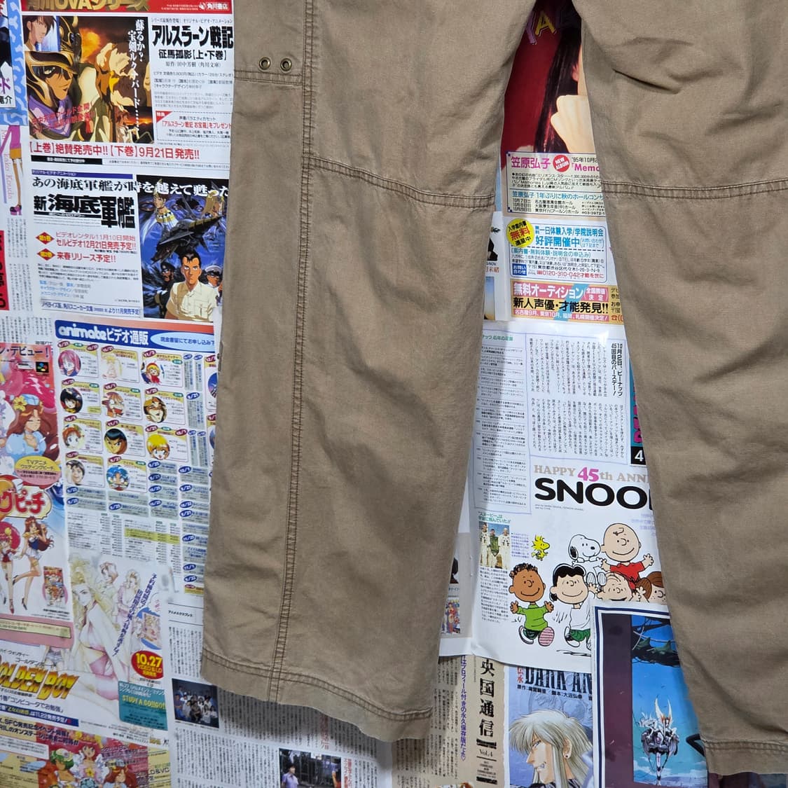 빈티지 브라운 신치백 멀티포켓 카고 팬츠 상품이미지9