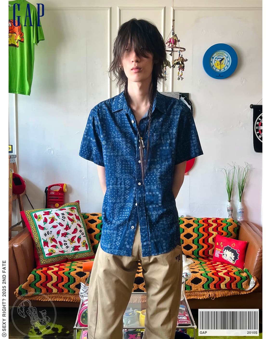 GAP Bandana Paisley 1/2 Shirt 상품이미지1