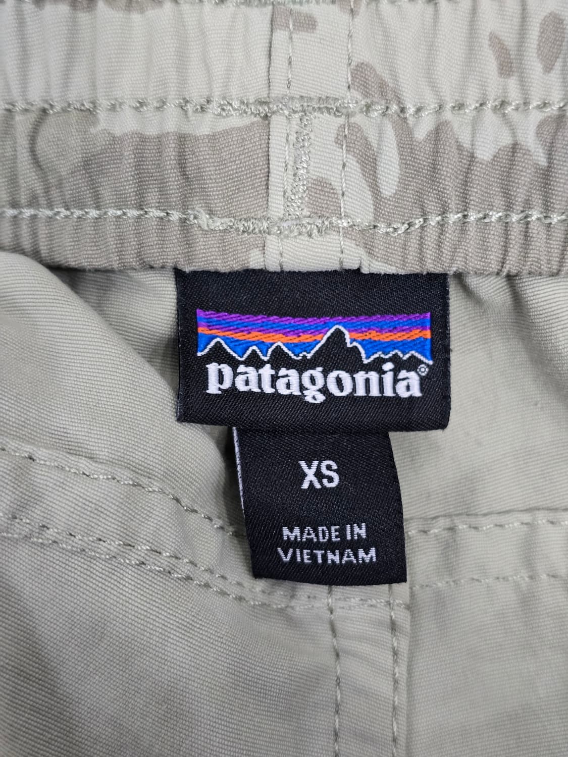 파타고니아 밀리터리 카모 배기스 팬츠xs 상품이미지6