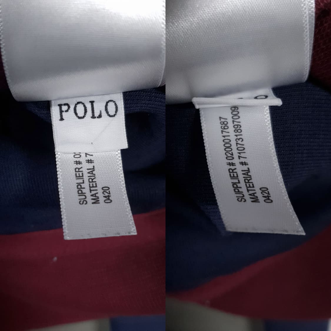 L) 폴로 랄프로렌 신형 포니 레터링 버건디 배색 오버핏 후드집업 자켓 상품이미지6