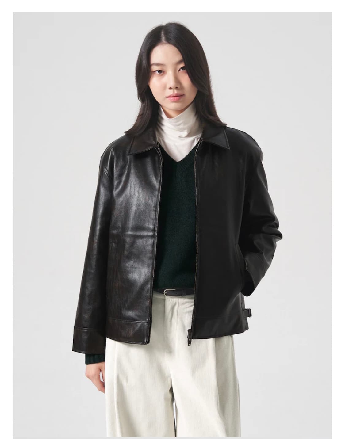 [S] 에잇세컨즈 레더 브라운 상품이미지1