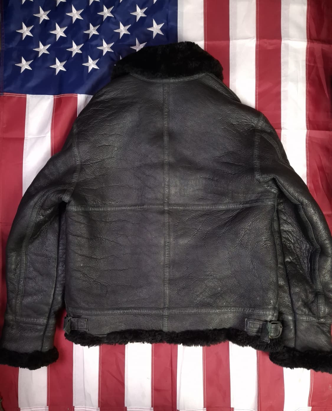 미공군 B-3 TYPE 리얼레더 항공 폭격기 무스탕 상품이미지10