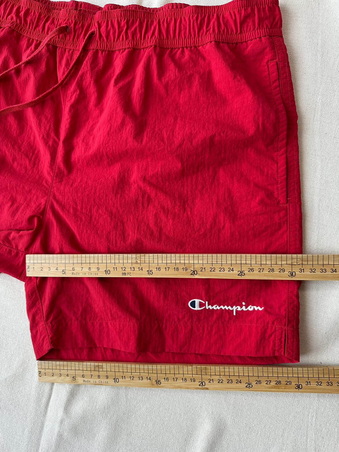챔피온 나일론 스윔 쇼츠 레드 XL 상품이미지9