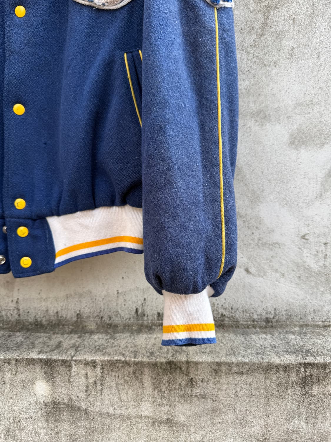 60s 빈티지 울 바시티 자켓 XL 상품이미지4