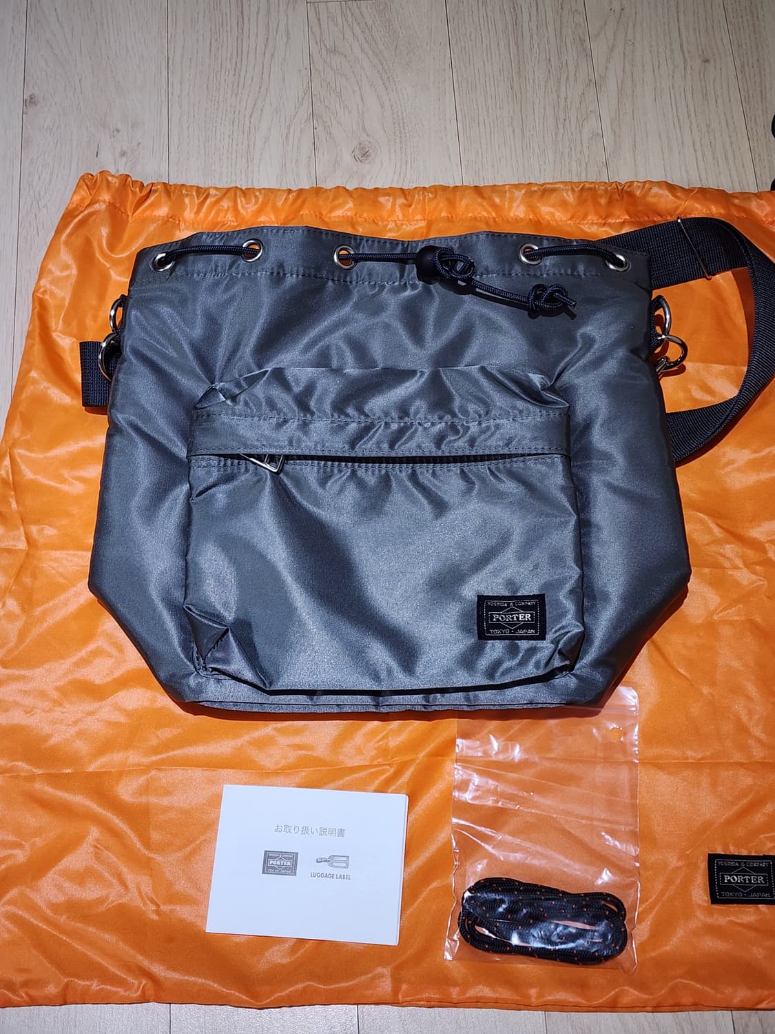 요시다포터 탱커 벌룬삭 라지 실버그레이 상품이미지2