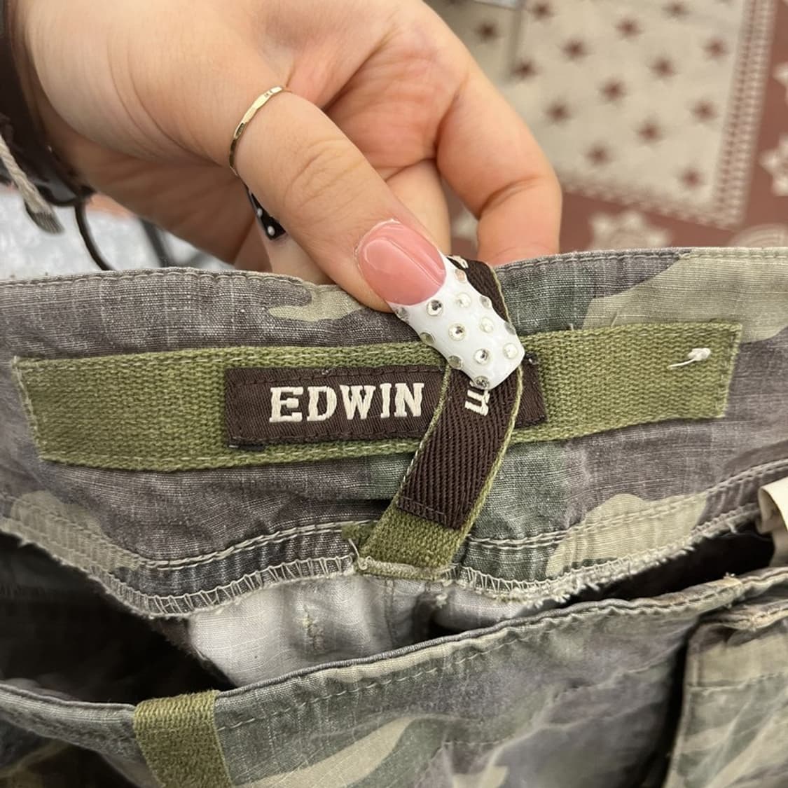 에드윈 빈티지 스트릿 카모플라주 카고팬츠 34인치 C10437 상품이미지5