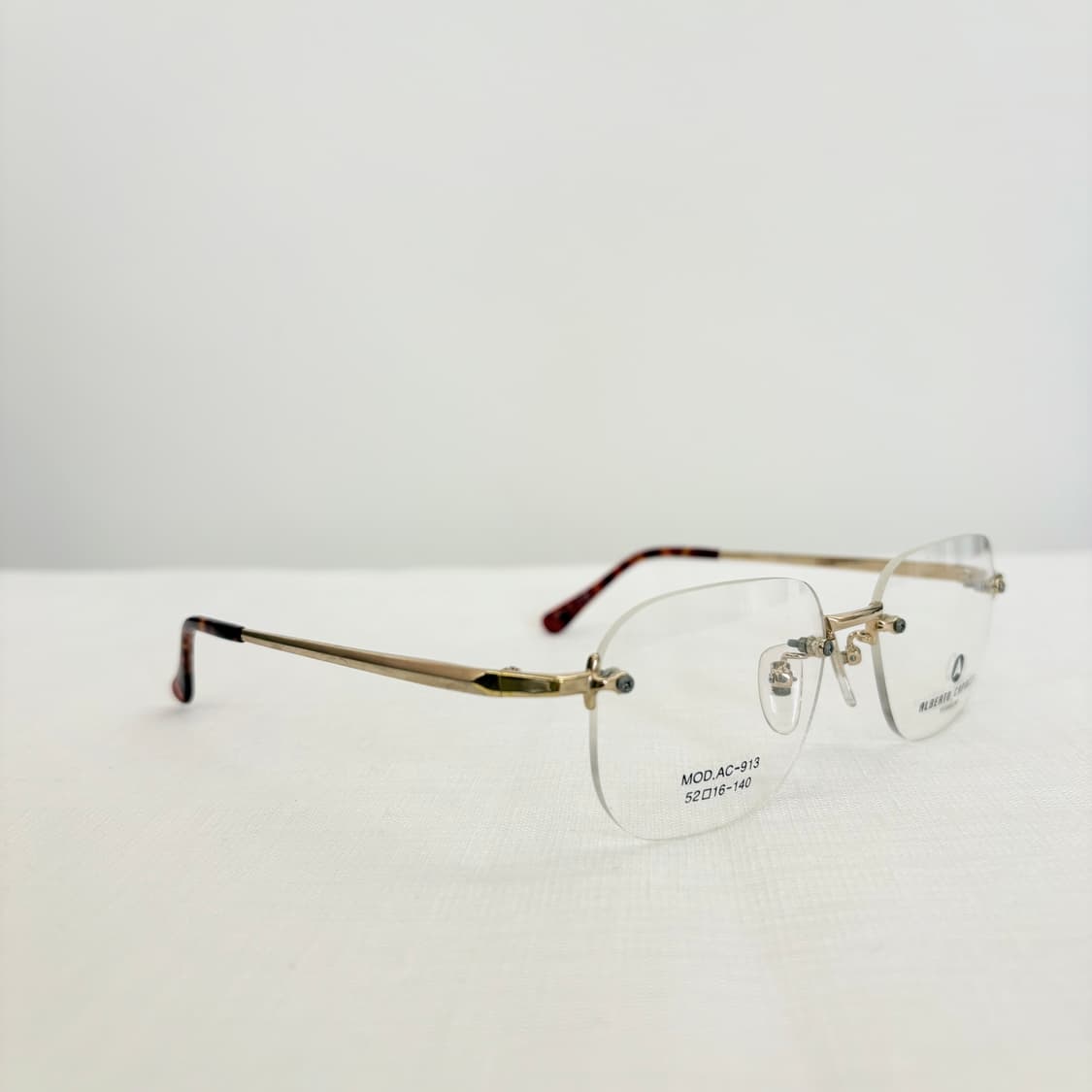 ALBERTO CAPUCCI 골드 사각 빈티지 무테 상품이미지3