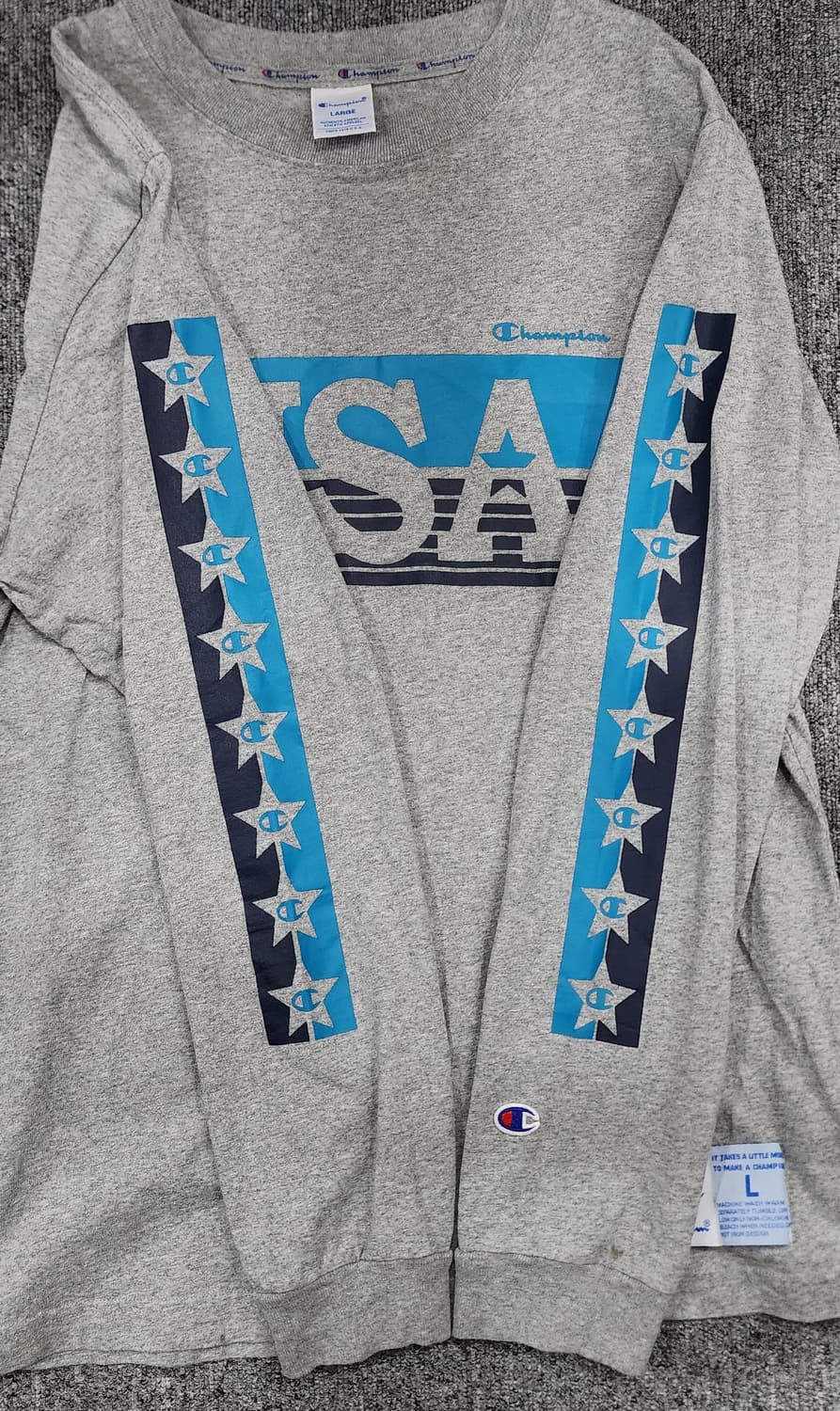 챔피온 USA 스타 긴팔티 L 상품이미지4