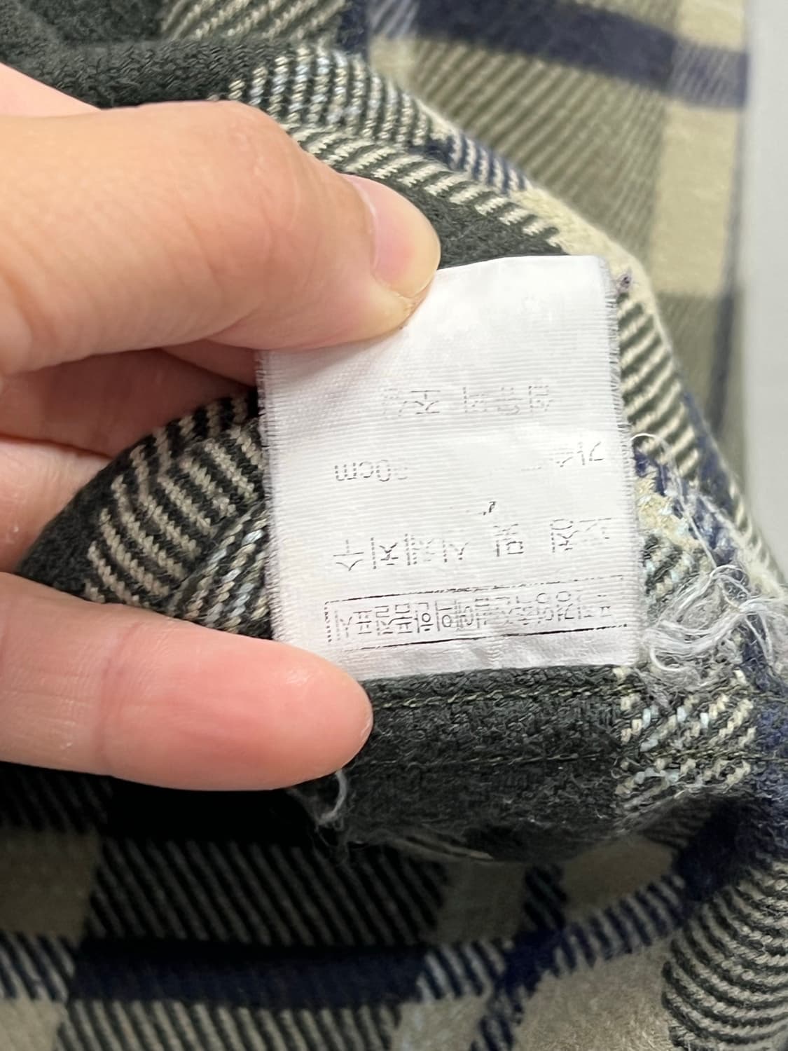 (90) NII 체크 셔츠 카키 상품이미지5