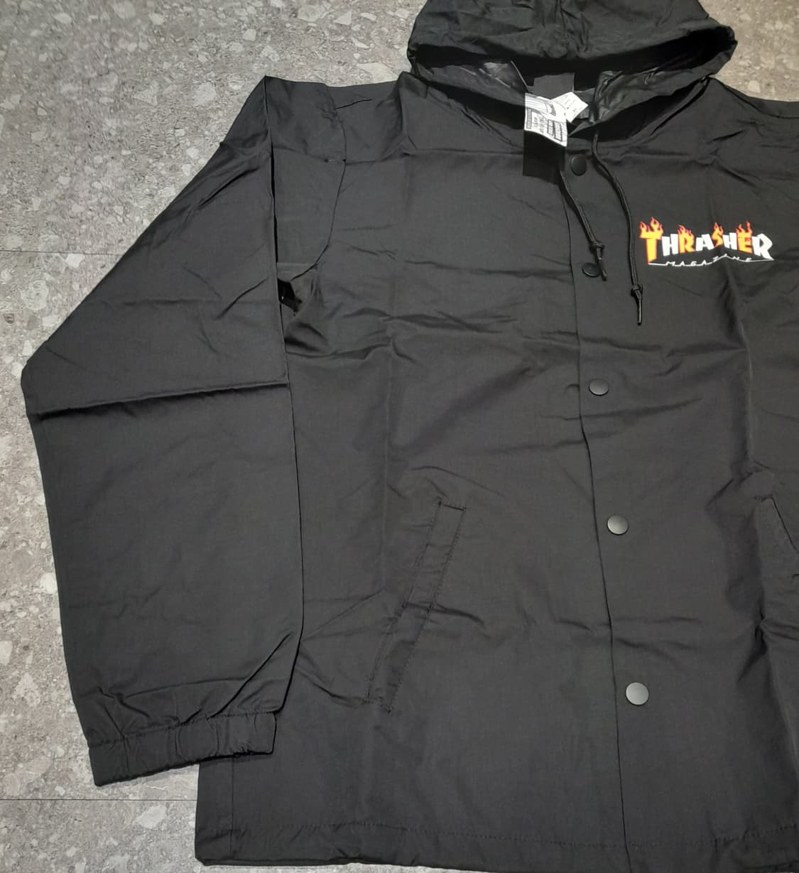 💥(새상품) 트레셔 코치후드 자켓 블랙 (XL)  상품이미지4