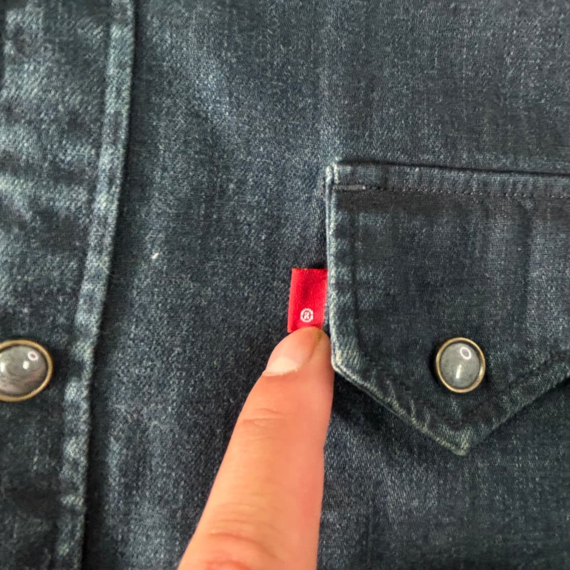 100 리바이스 투포켓 웨스턴 데님 셔츠 상품이미지3