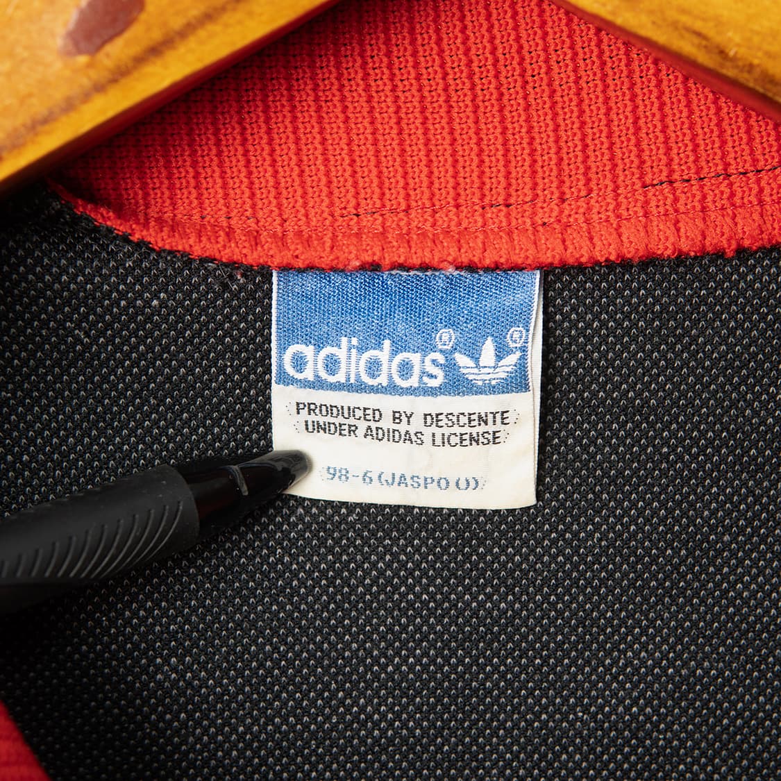 [105] 80s 아디다스 by 데상트 ATS-202 트랙탑 블랙  상품이미지7