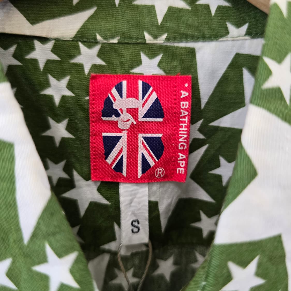 A BATHING APE 베이프 스타 프린팅 패턴 셔츠 상품이미지5