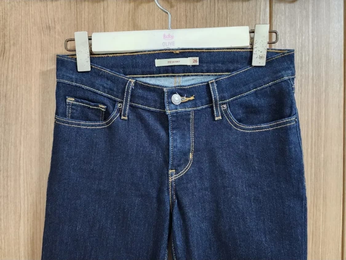 (26)여성 리바이스 711 스키니 데님 팬츠 상품이미지2