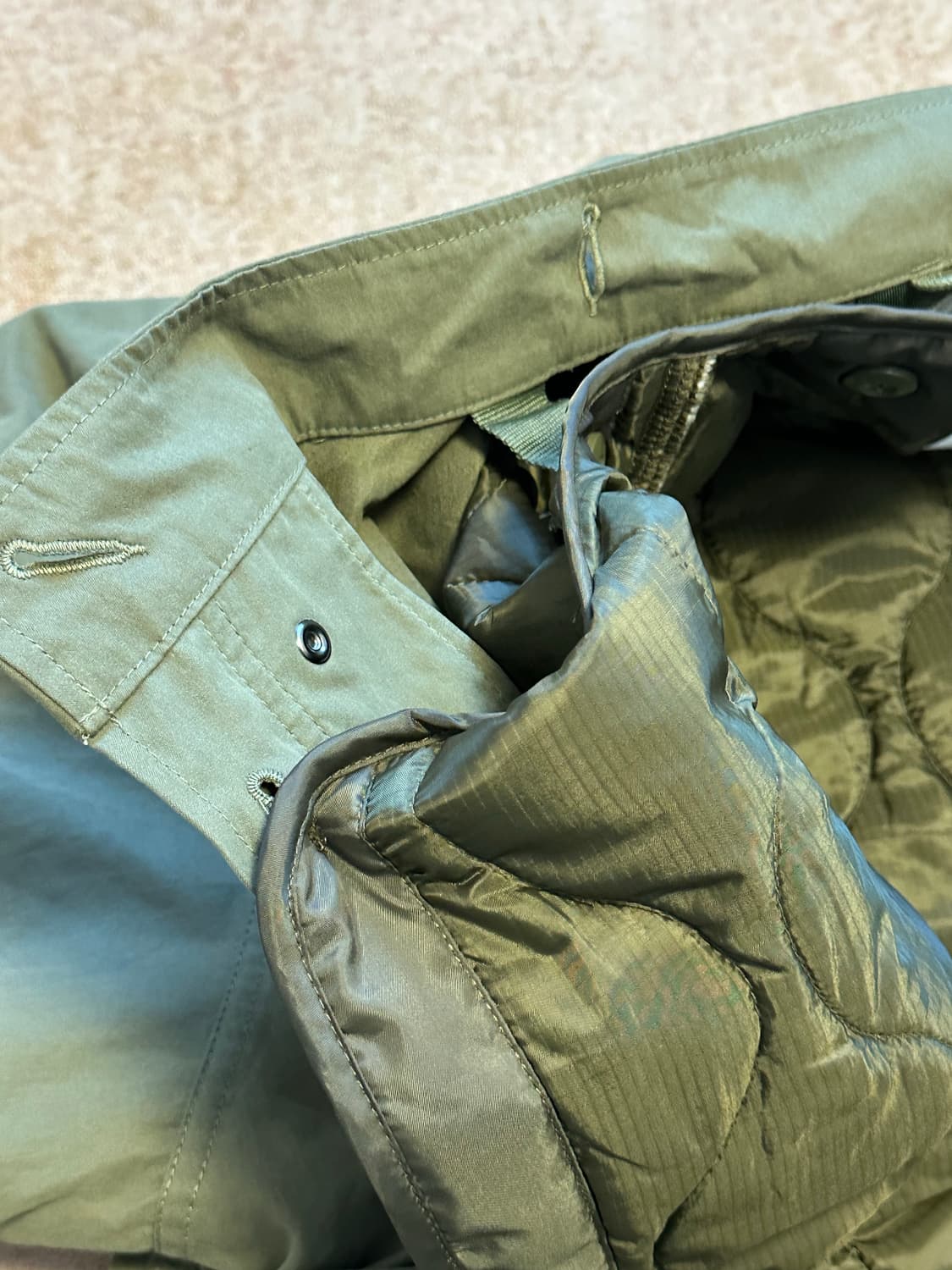 일본 프릭스 스토어 우먼스 M-65 야상 코트 올리브 상품이미지7