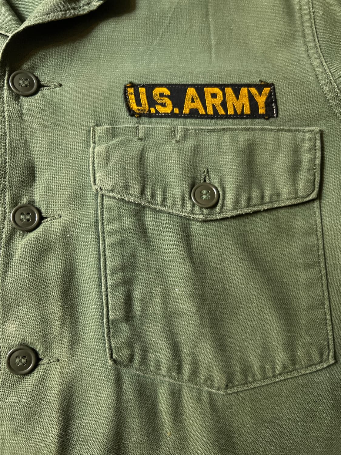 [L]60's 오리지널 U.S ARMY OG-107 밀리터리 셔츠 상품이미지3