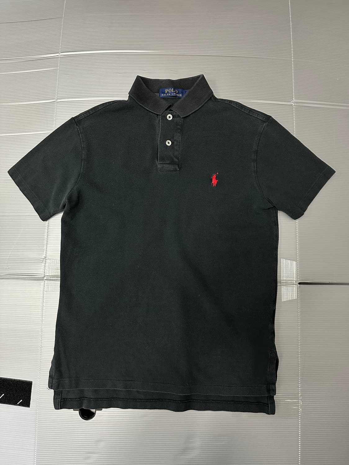 폴로 랄프로렌 레드 포니 반팔 카라티 블랙 S 상품이미지1