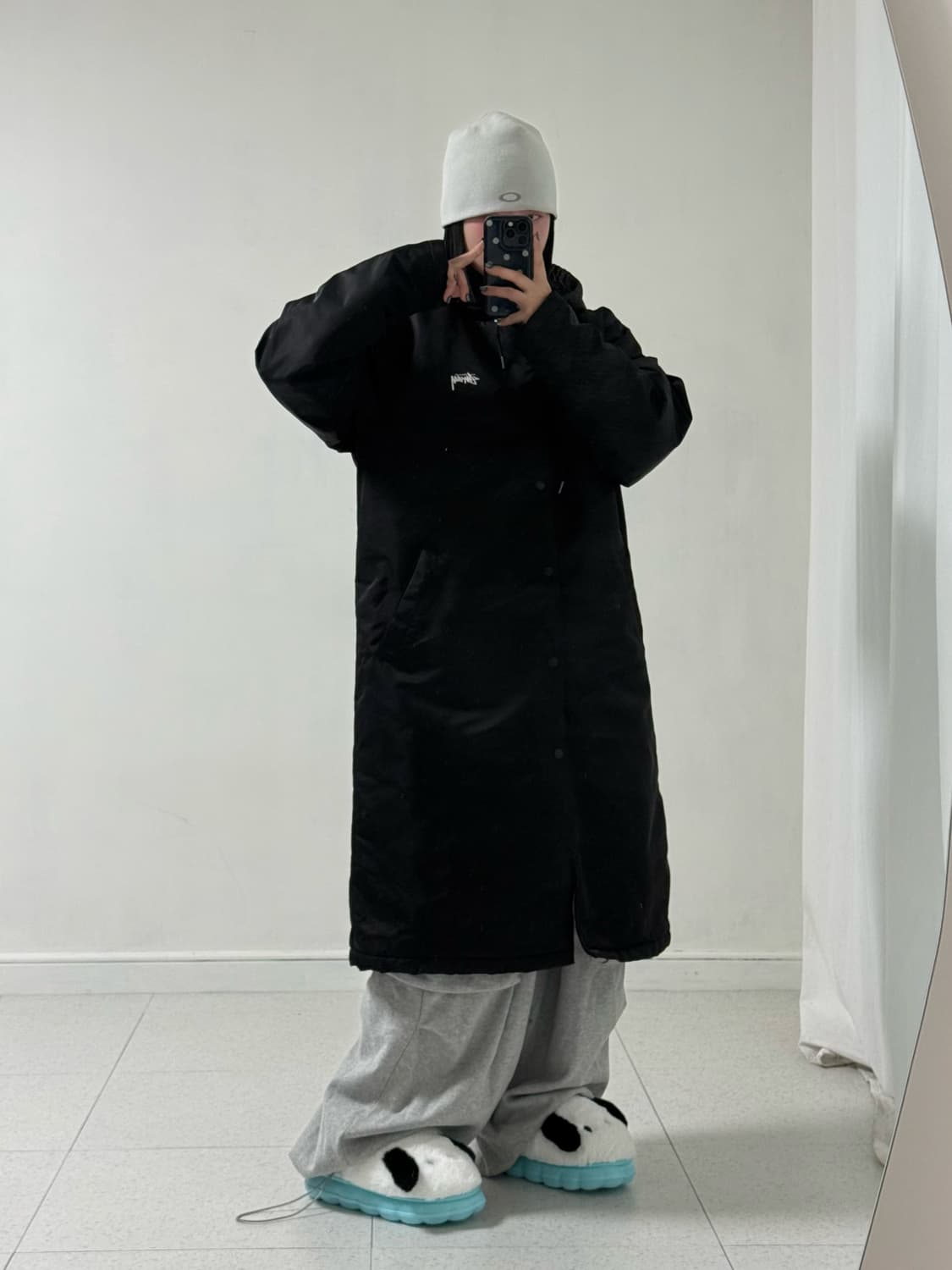 스투시 로고 롱파카 상품이미지4