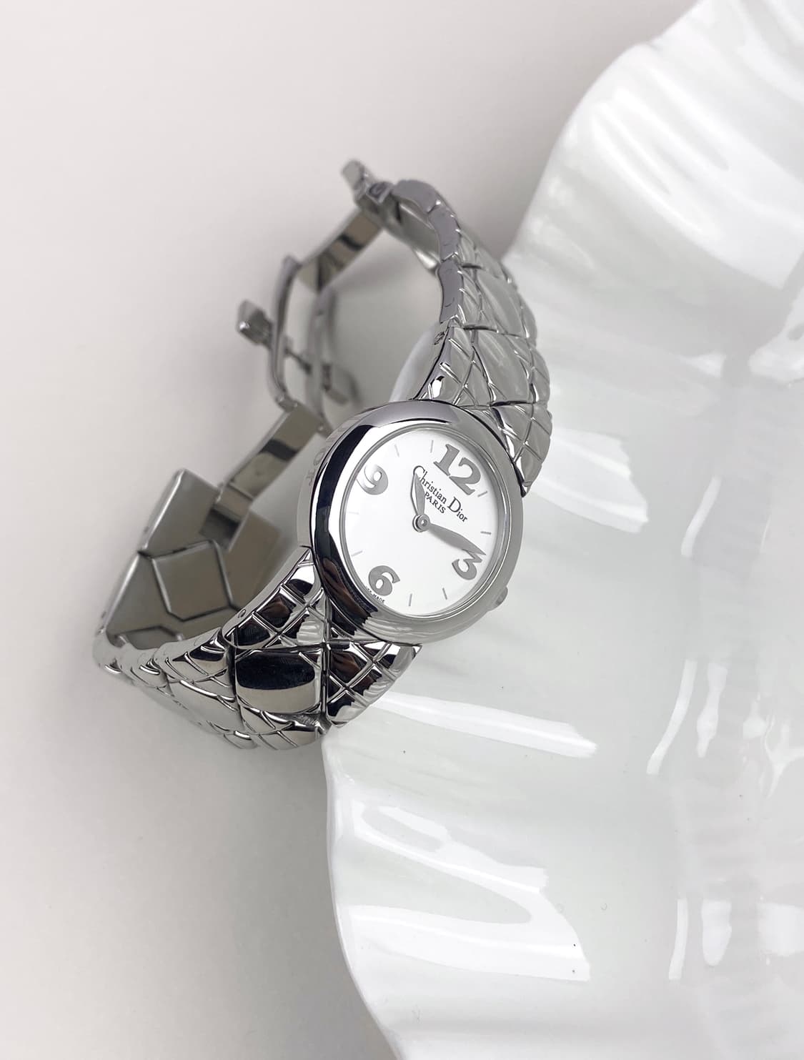 DIOR round cream dial watch  상품이미지4