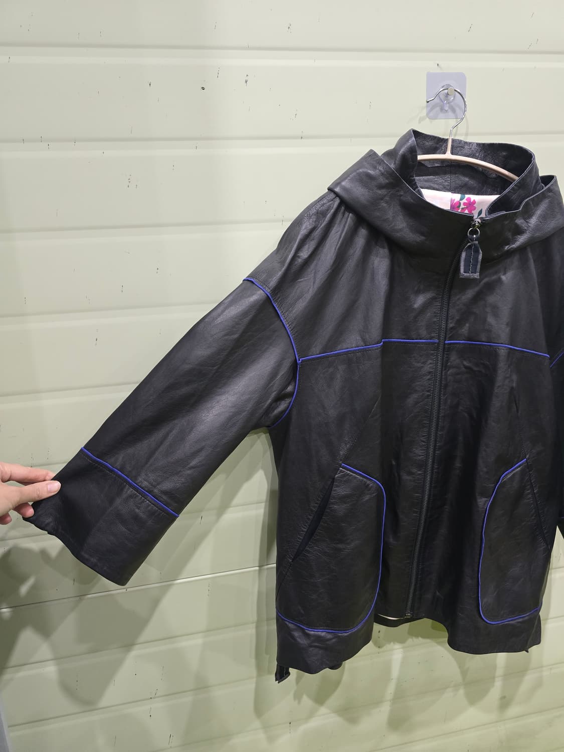 가죽 후드 코트 상품이미지3