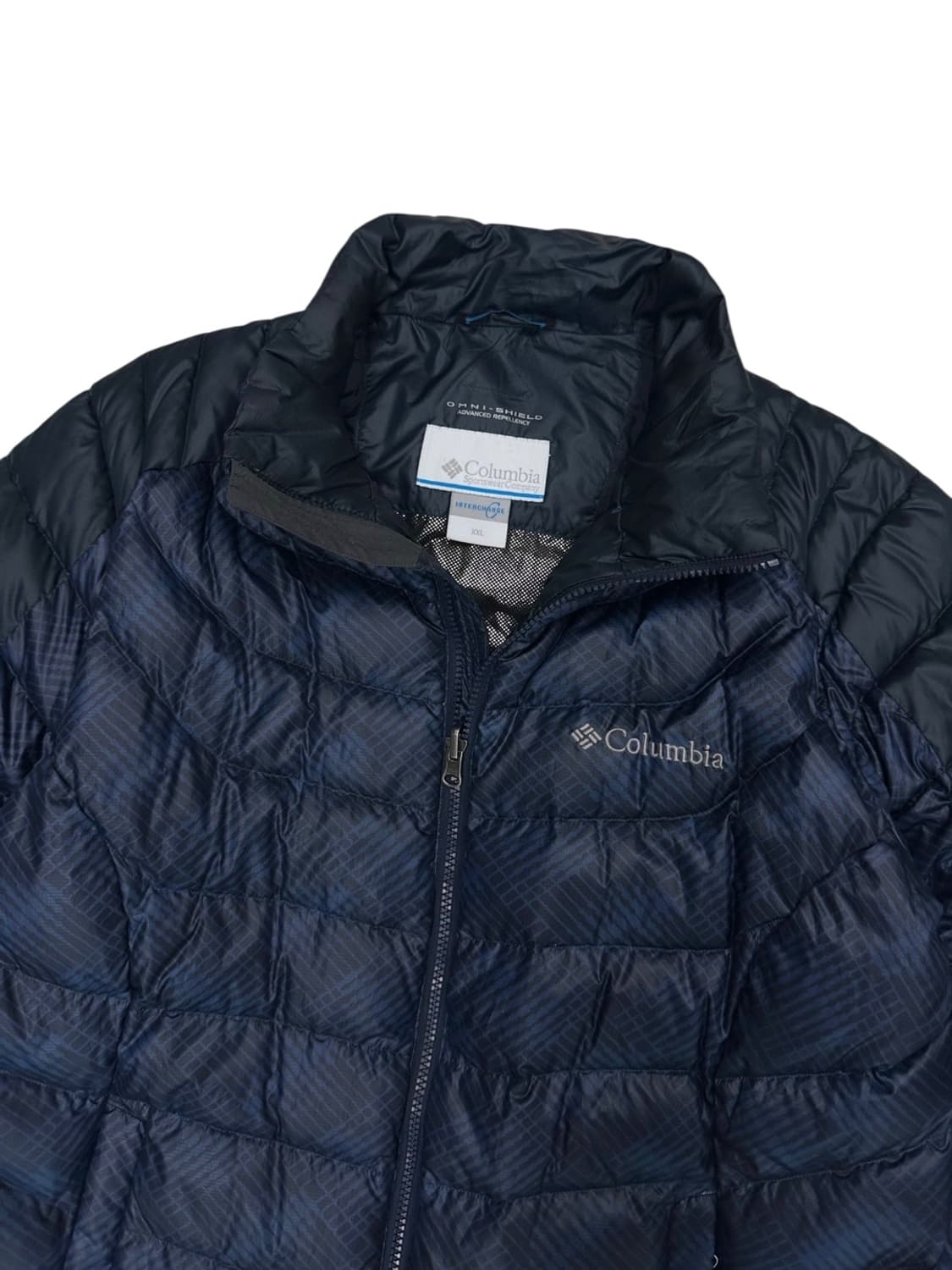 컬럼비아 콜롬비아 옴니쉴드 구스다운 경량패딩 네이비 (2XL) 상품이미지3