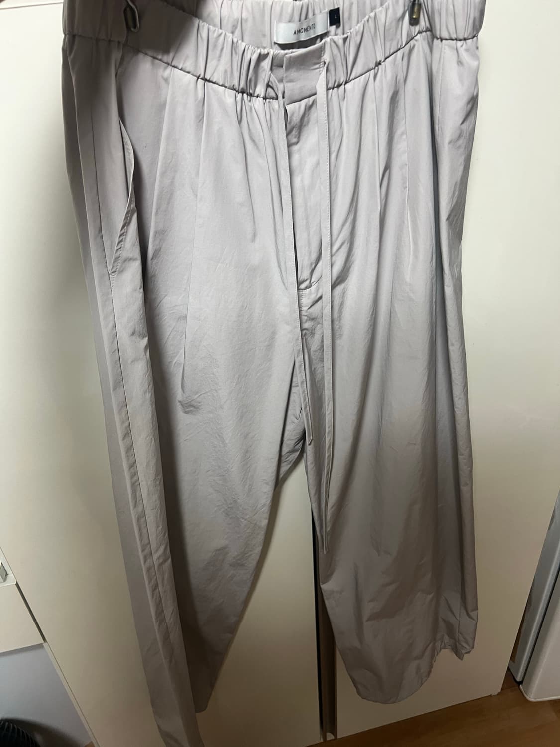 아모멘토 드로우스트링 나일론 팬츠 L 상품이미지1