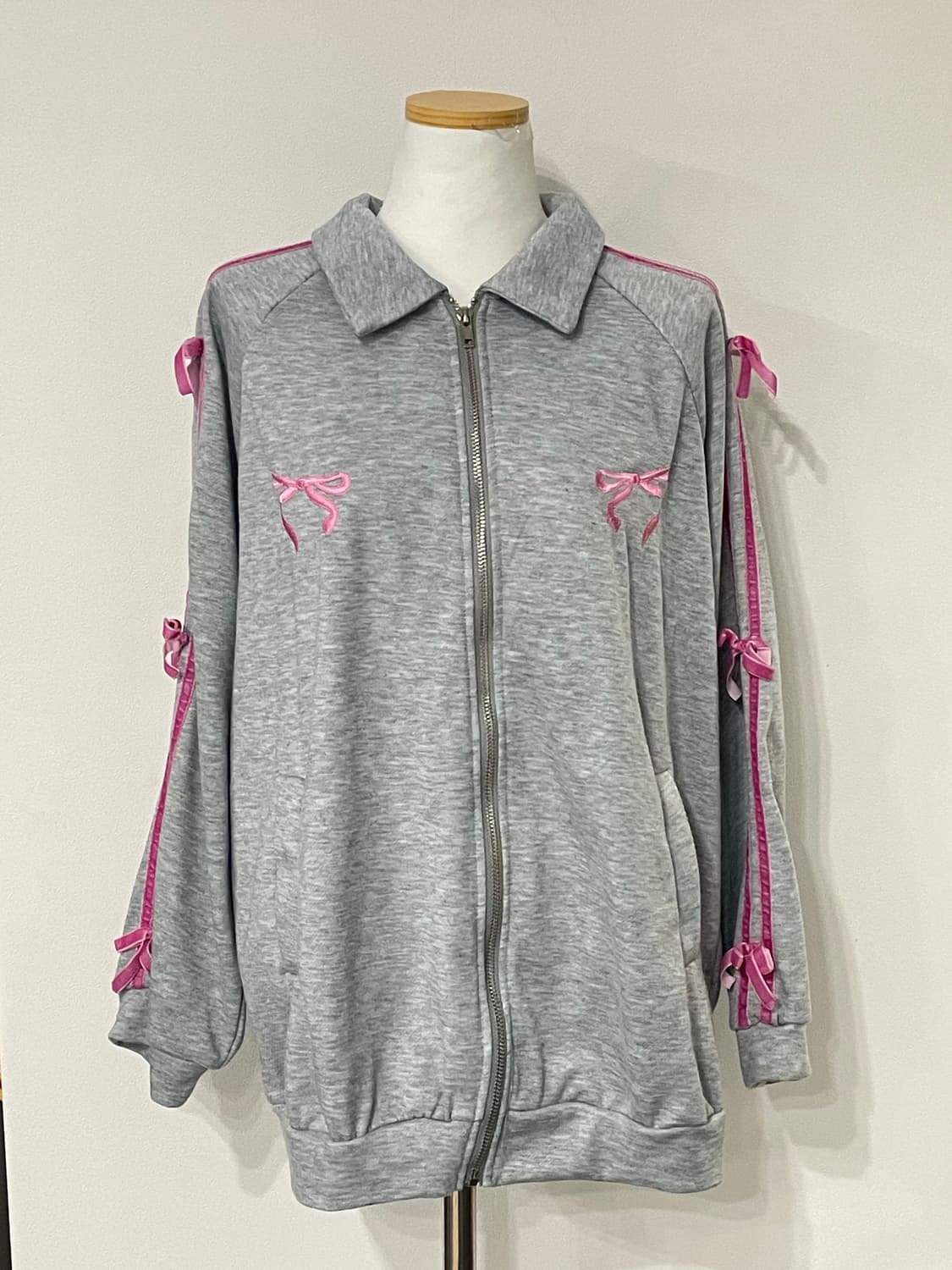 회핑 리본 트레이닝 집업 갸루 키치 로걀 상품이미지2