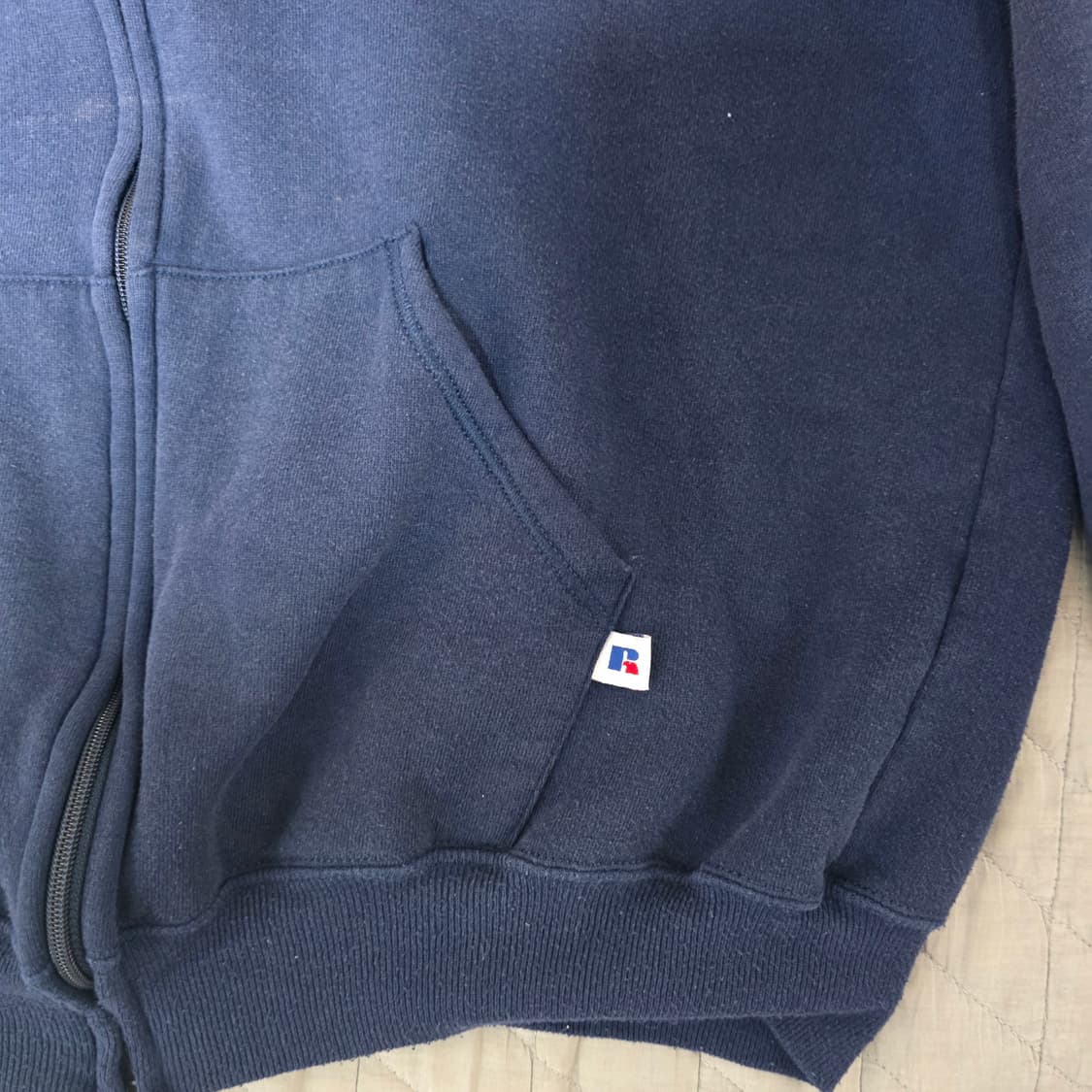 [XL] 90s 러셀 애슬레틱 후드집업 네이비 페이드굿컨디션 ver.13 상품이미지2