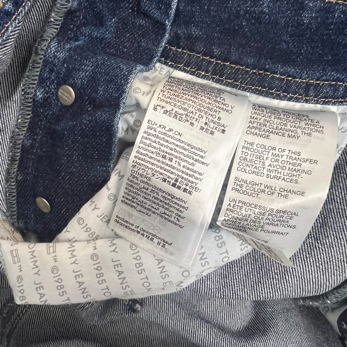 타미 진스 데이지 와이드핏 덩가리 데님 오버롤 멜빵바지 S 상품이미지5