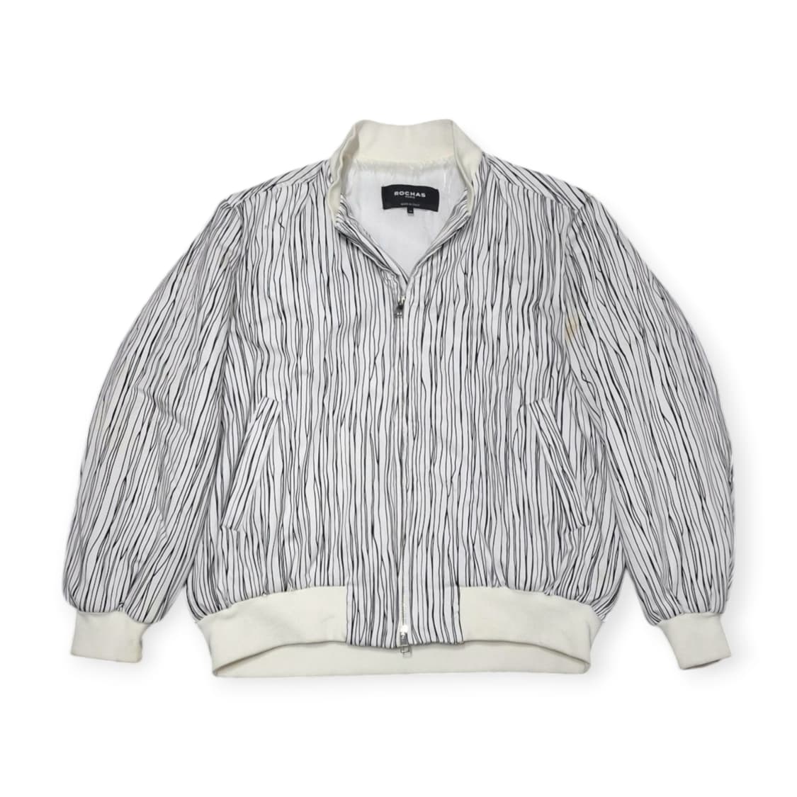 40size) 로샤스 Rochas 스프라이트 패턴 블루종 점퍼 상품이미지1