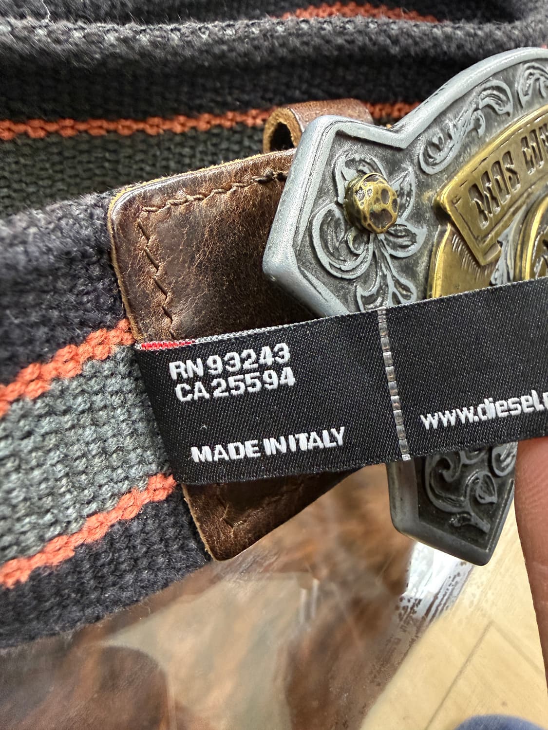 디젤 모스카우보이 버클 벨트 상품이미지3