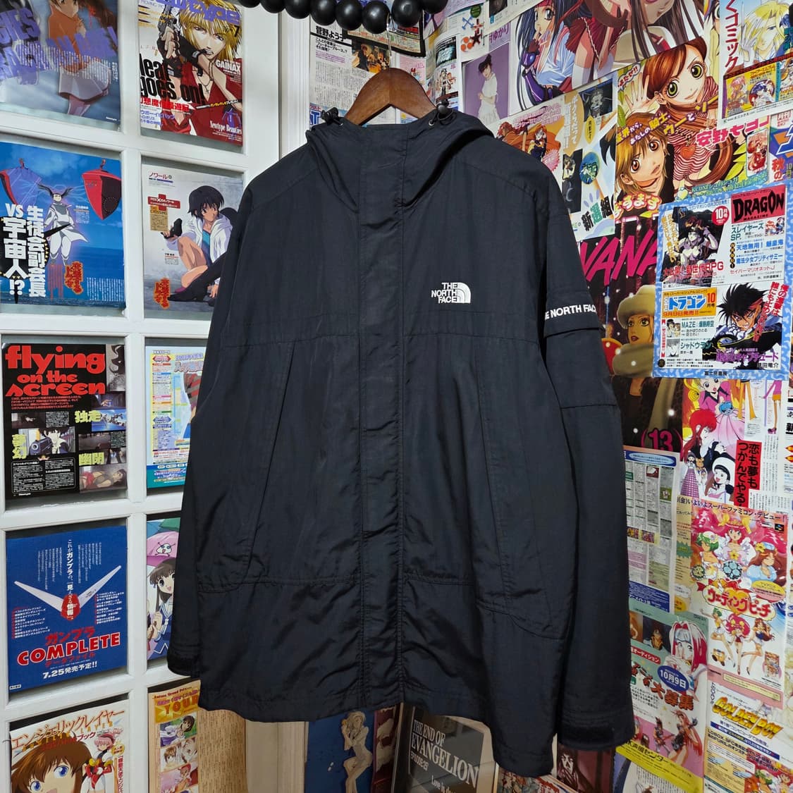 노스페이스 고프코어 블랙 투웨이 바람막이 자켓 상품이미지2