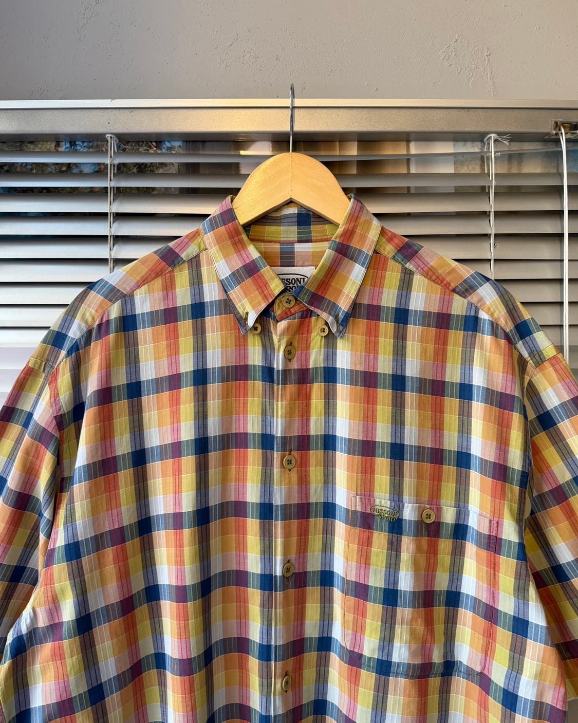 MISSONI SPORT 80s short sleeve check shi 상품이미지2