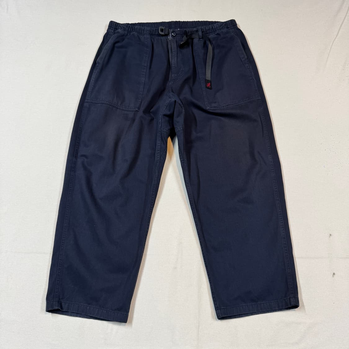 XXL) 그라미치 네이비 루즈테이퍼드 팬츠 면바지 상품이미지1