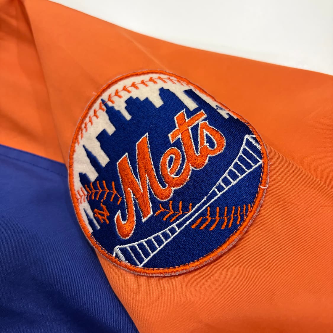 [105] MLB 뉴욕 메츠 블루종 자켓 오렌지 배색 B685 상품이미지4