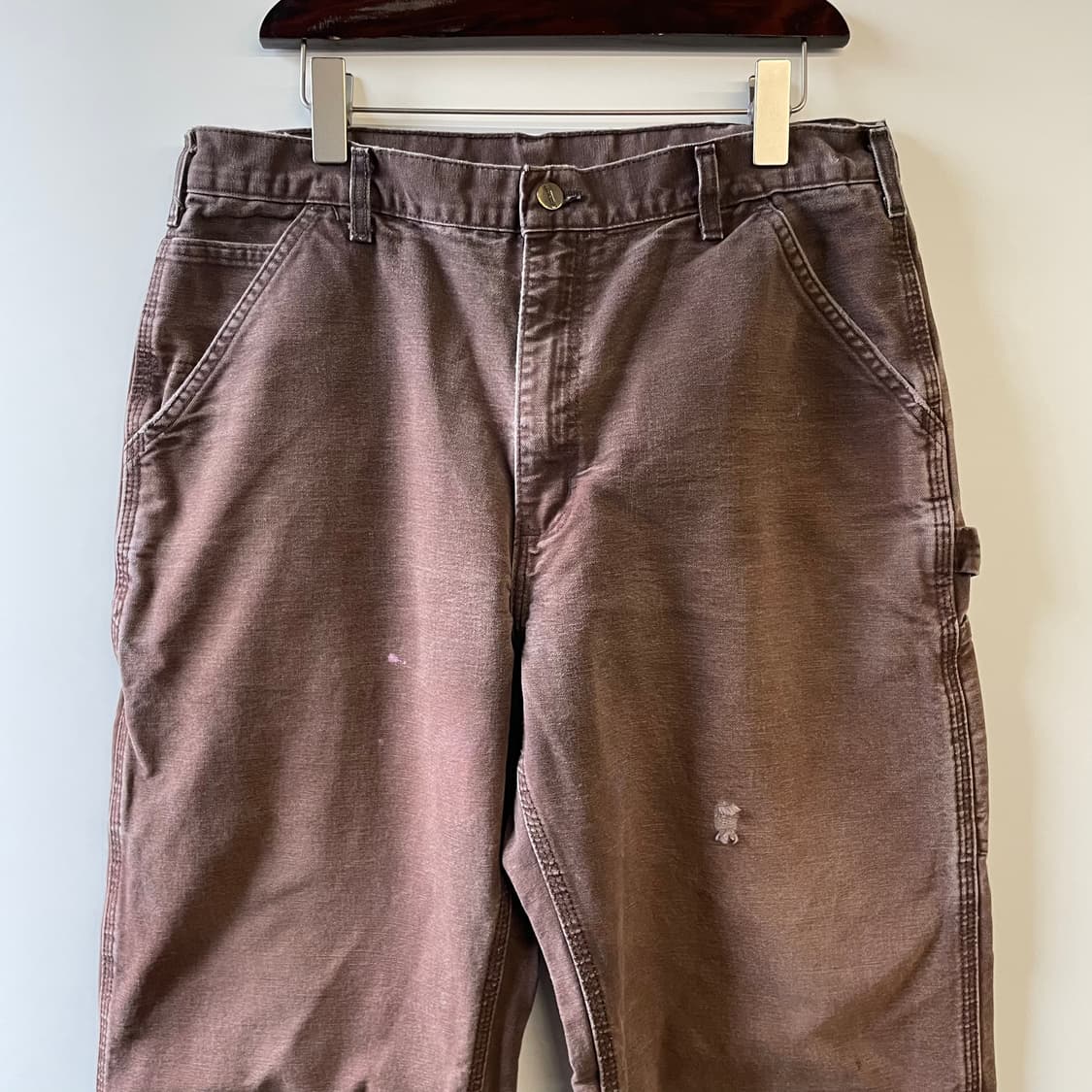 칼하트 다크 브라운 워크팬츠 상품이미지2