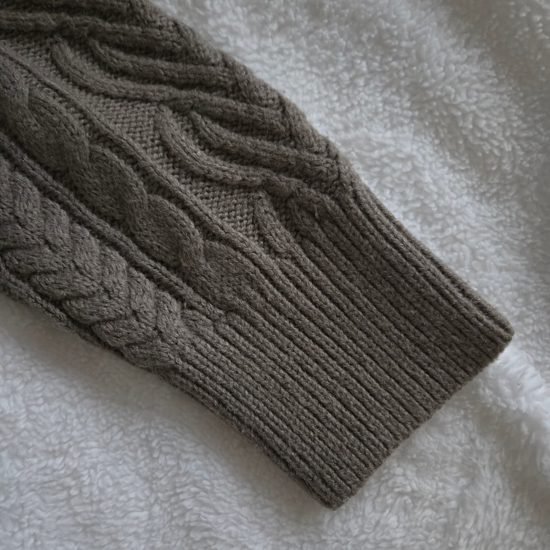 일본 빈티지 CINEMA CLUB 꽈배기 라운드 울니트 상품이미지3