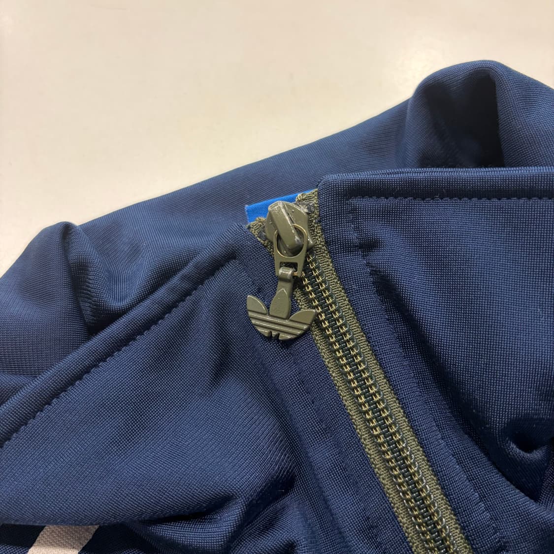 13s 아디다스 트리플로고 네이비 삼선 트랙탑 져지 D875 상품이미지3