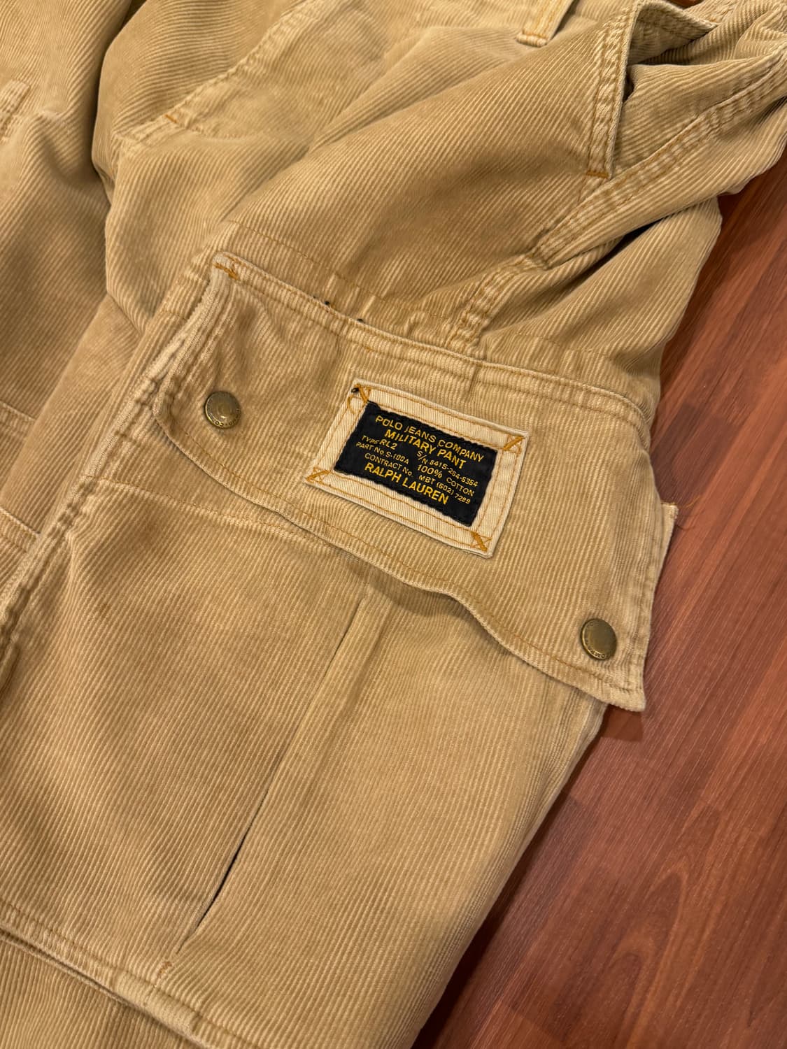 00s Polo Jeans 폴로진스 코듀로이 밀리터리 팬츠 (34-35) 상품이미지8