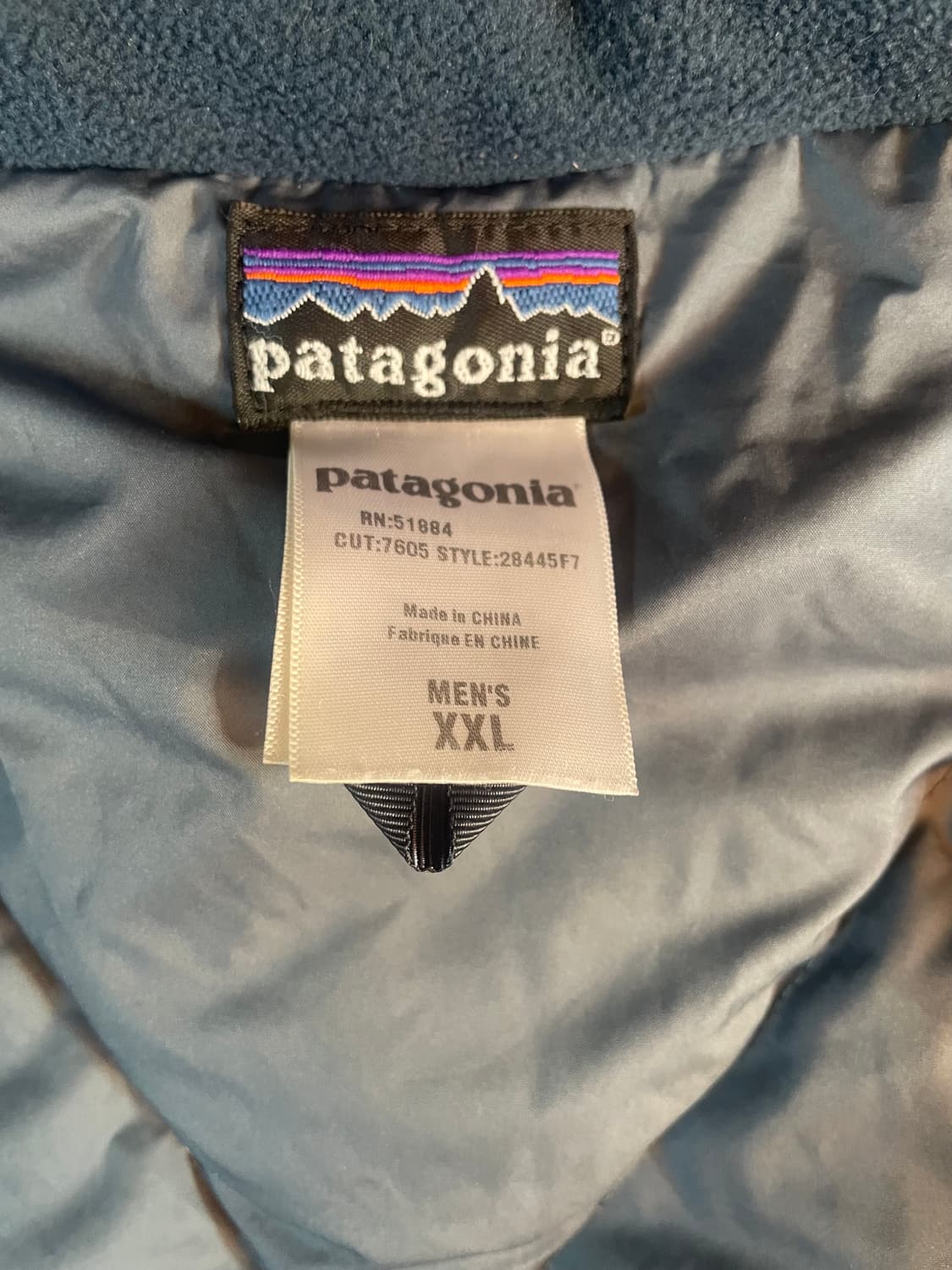 07 파타고니아 스텔스 푸퍼 재킷 xxl 블루블랙 상품이미지3