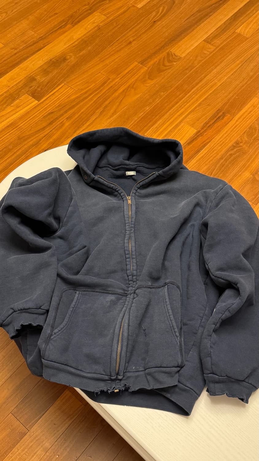 아프레쎄 25AW 후드집업 네이비 상품이미지1