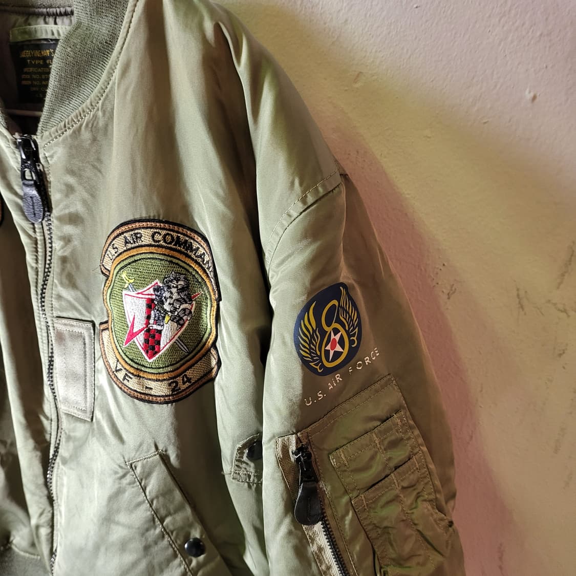 Us 에어포스 vf-24 항공 점퍼  (XL) 상품이미지5