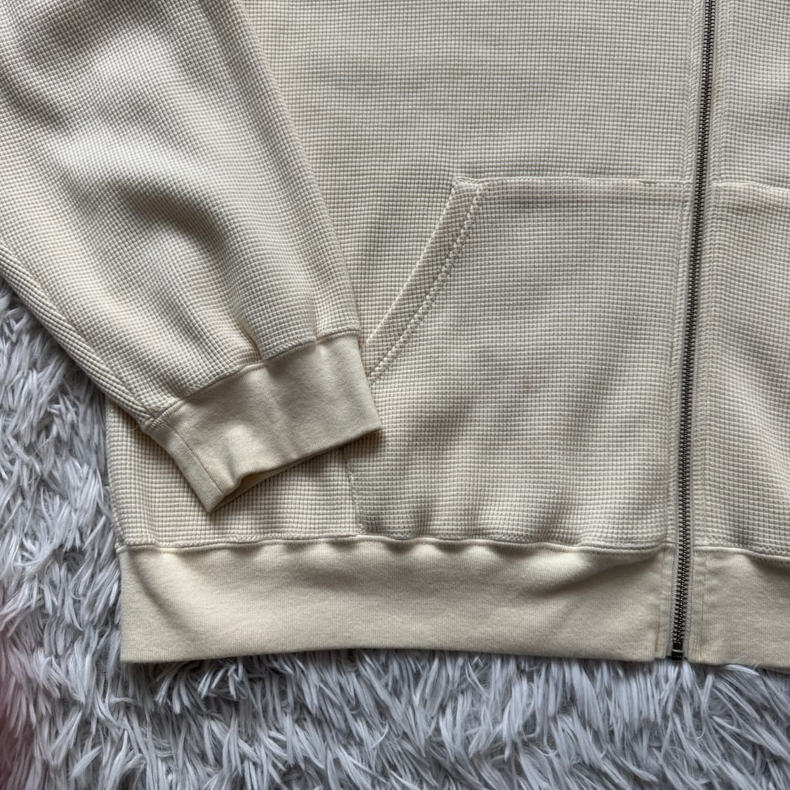 SUPUREME 일본빈티지 와플 후드집업 슈프림 후드집업 XXL 110 상품이미지6