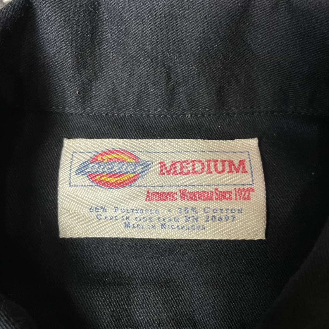 디키즈 블랙 투포켓 긴팔 셔츠 M 상품이미지4